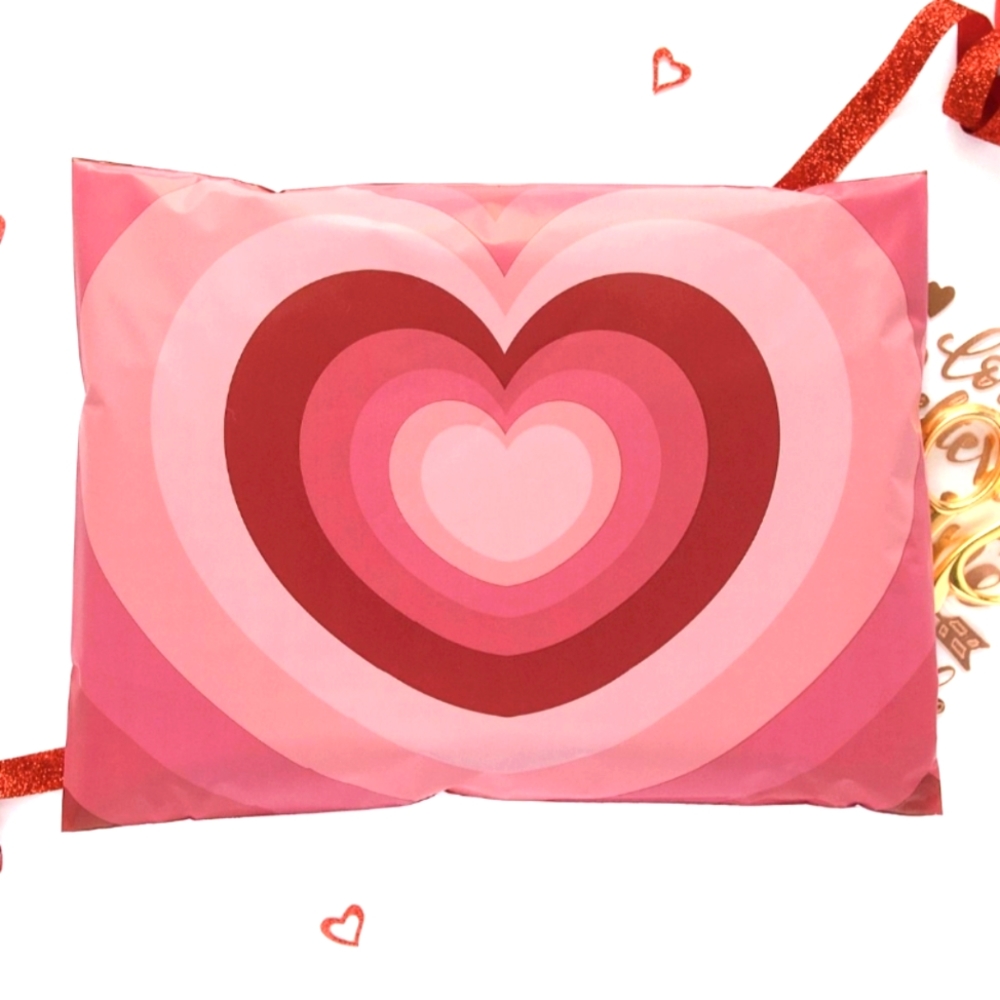 20 14X17 Poly Mailers Heart ❤️ Waterproof